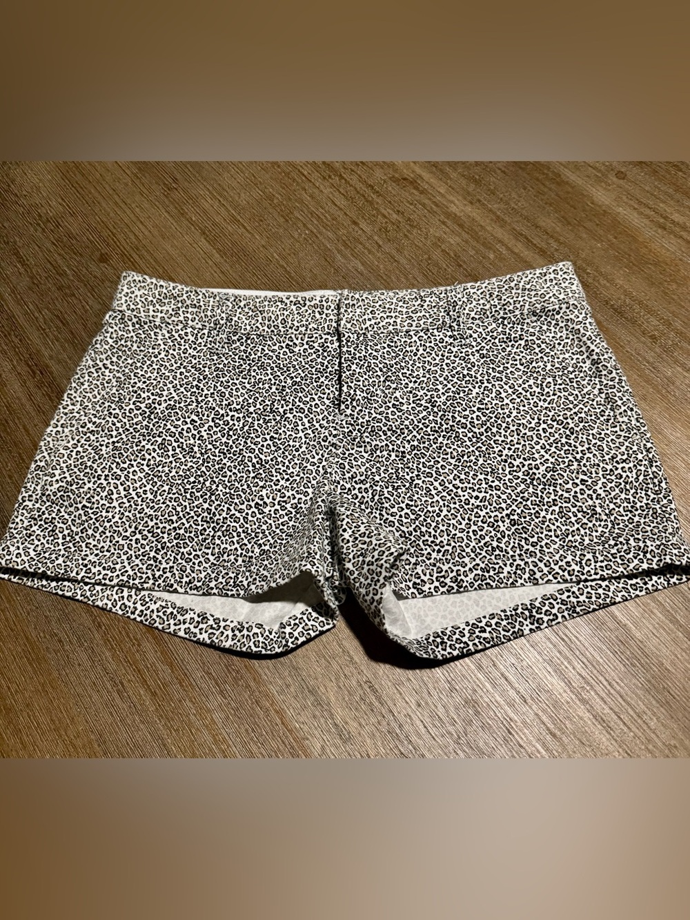 Volcom Black and White Leopard-Print Women's Shorts